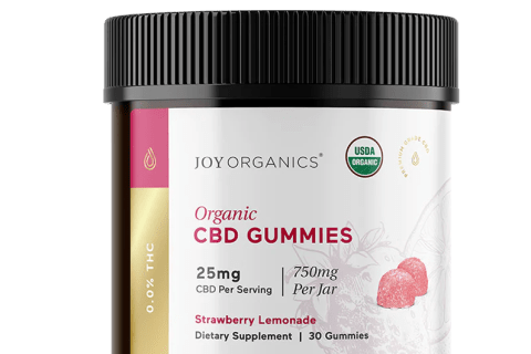 Strongest CBD Gummies Joy Organic CBD Gummies in bottle